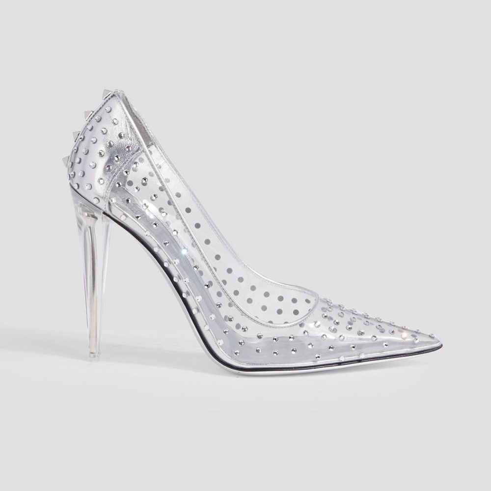 VALENTINO GARAVANI
Rockstud Embellished Stiletto PVC Pumps Size 40 - Picture 2 of 10
